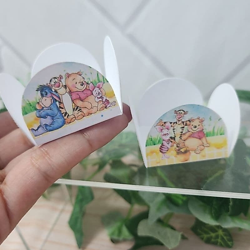 Forminha para Docinho Personalizada Ursinho Pooh Caixeta Docinho