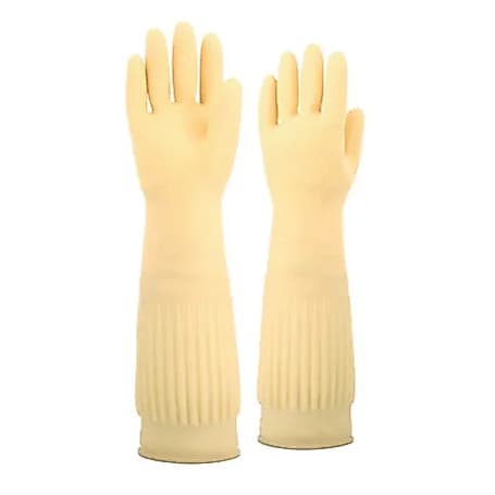 Luva Látex Ranhurada Kalipso original para lavar louça e limpeza CA 45045
