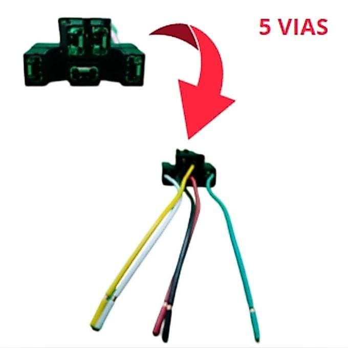 CHICOTE VIDRO ELETRICO 05 VIAS VW/GM - CHW05004