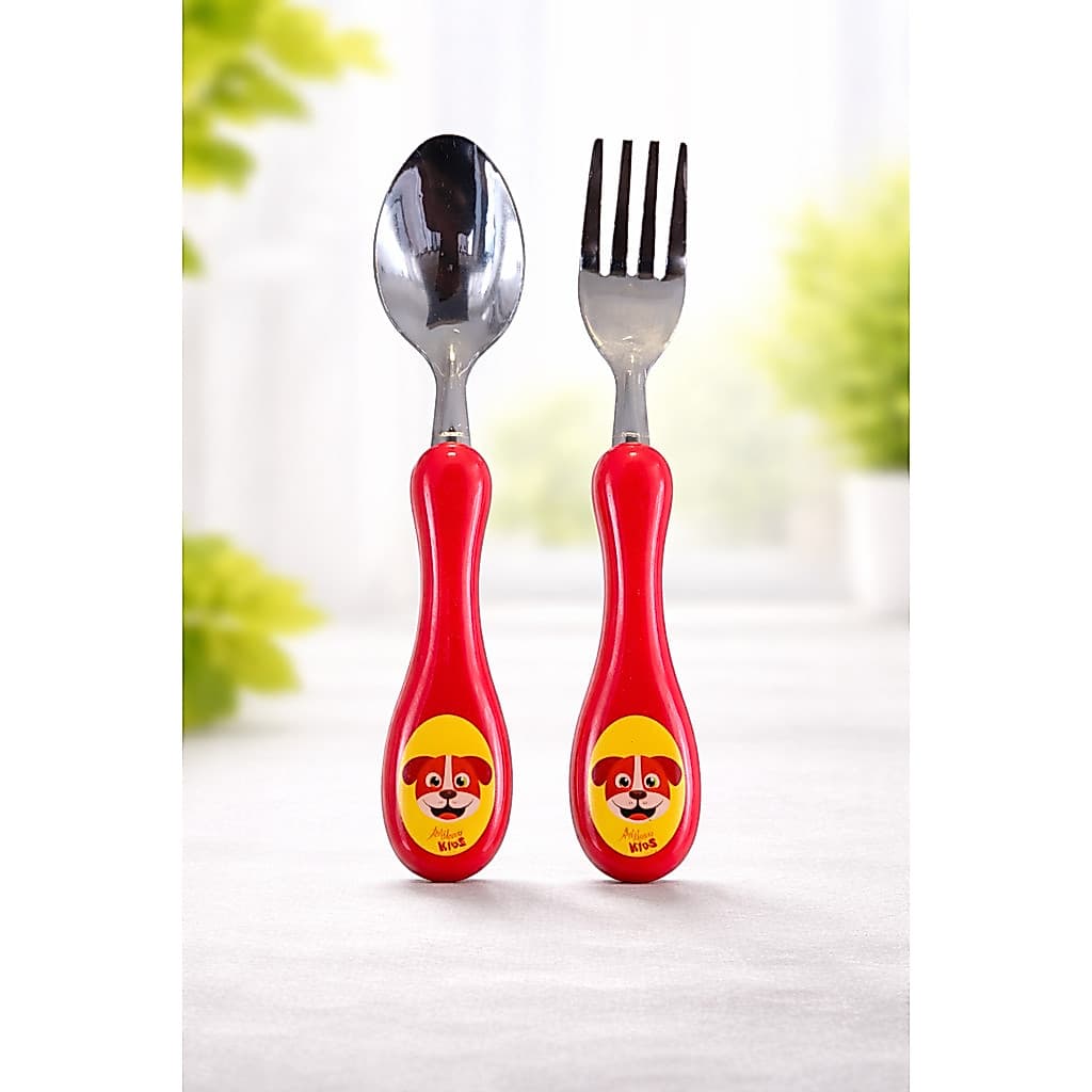 Kit Talher Infantil Bebê Colher Garfo Alimentação Baby Ergonômico