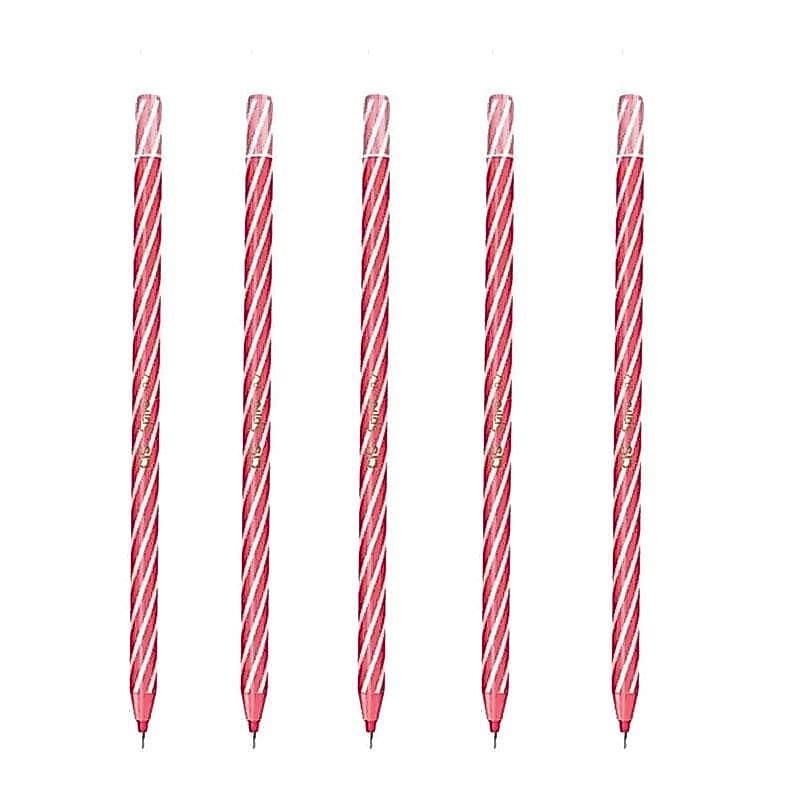 Caneta Esferográfica Spiro 0.7mm 5 Unidades Vermelho - Cis
