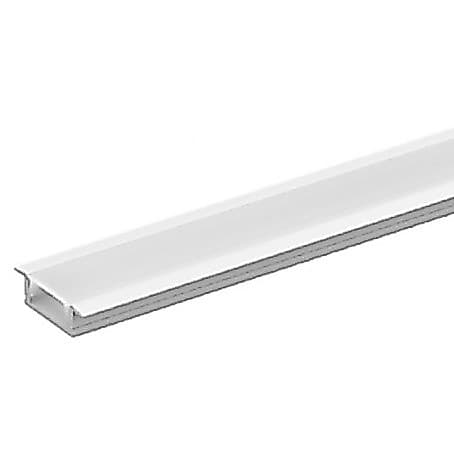 Perfil Alumínio 2m para Fita LED 3010 Embutir | Kit Perfil Fita LED 1M Cada Barra
