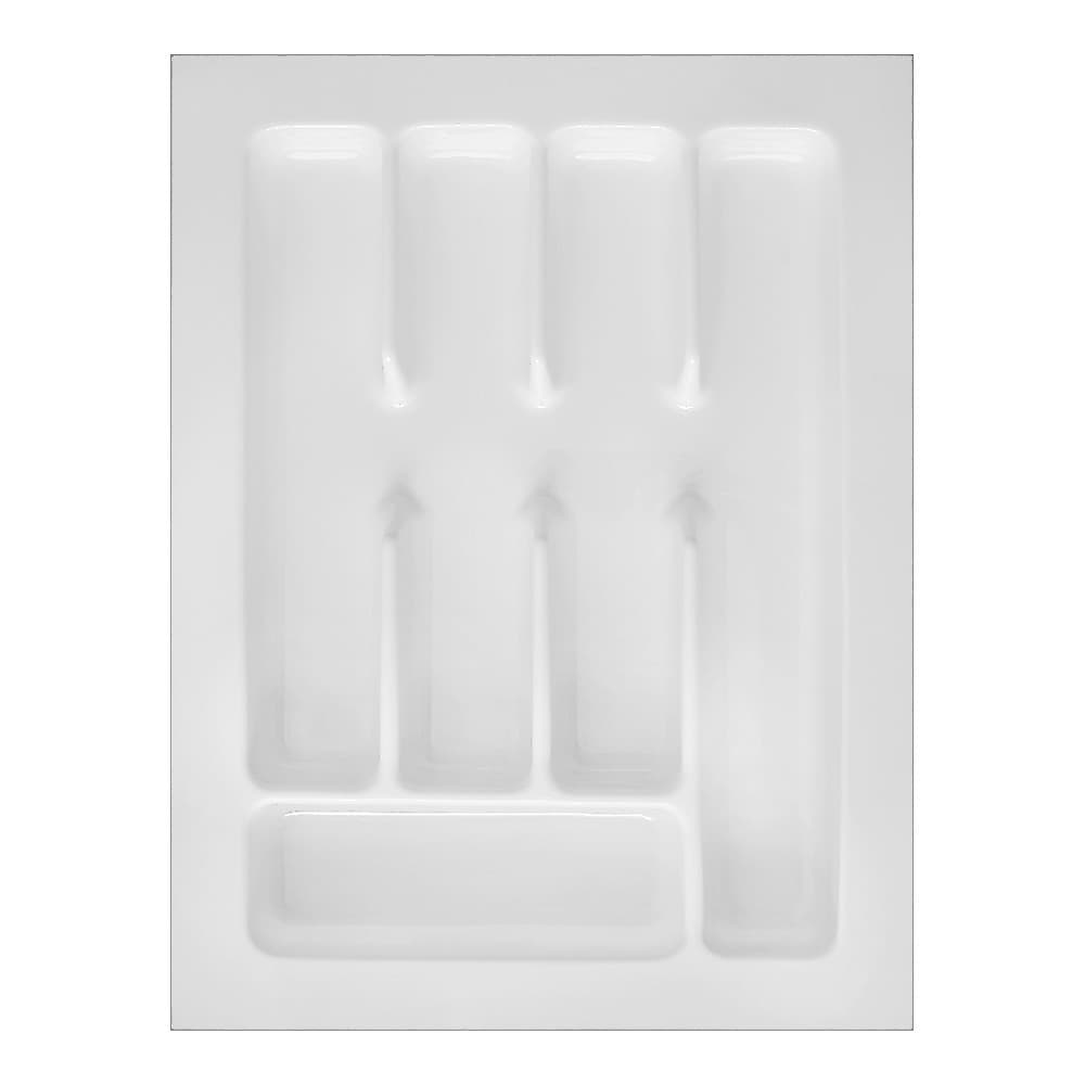 Organizador Gaveta Porta Talheres Cozinha Ajustável 5 Divisórias Branco OG-45