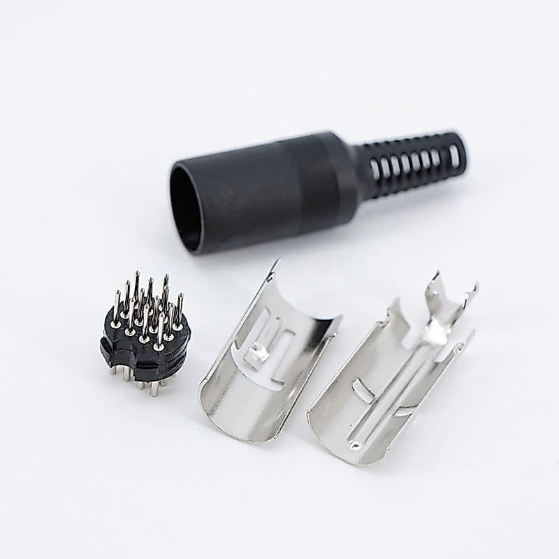 13 Pinos DIN Plug Macho Em Linha Cabo De Áudio Conector-13P AV Para Teclado PC Computador BRD1
