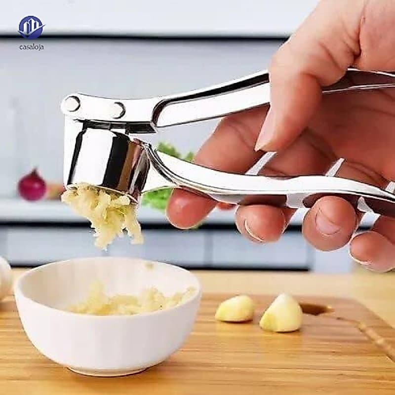 Prensa De Alho Em Aço Inoxidável-Triturador De Gengibre Portátil Para Cozinhar Casa