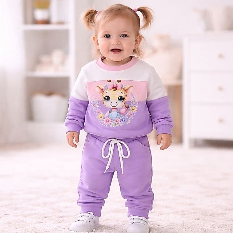 Conjunto Moletom Flanelado Bebê Calca e Blusa– 3 CORES - RN ao 2 Anos - inverno - menino e menina