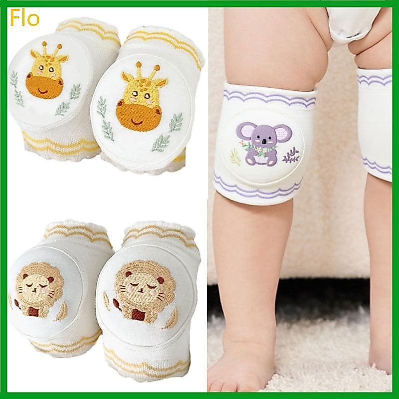 Joelheiras Respiráveis Flo Suporte Infantil Rastejante Design Adorável Desenho Animado