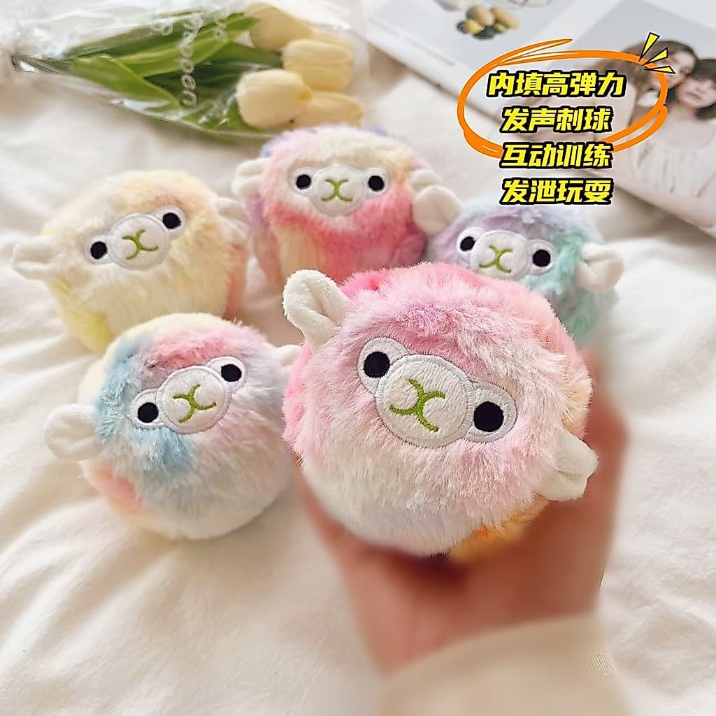 Pedido de comércio exterior brinquedos para animais de estimação gato cão brinquedos voz latindo elástico ovelha espinho