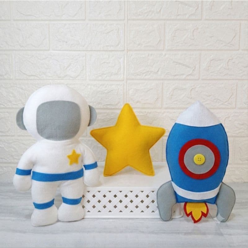 Kit Astronauta Para Nicho Decoração Astronauta Foguete Espaço