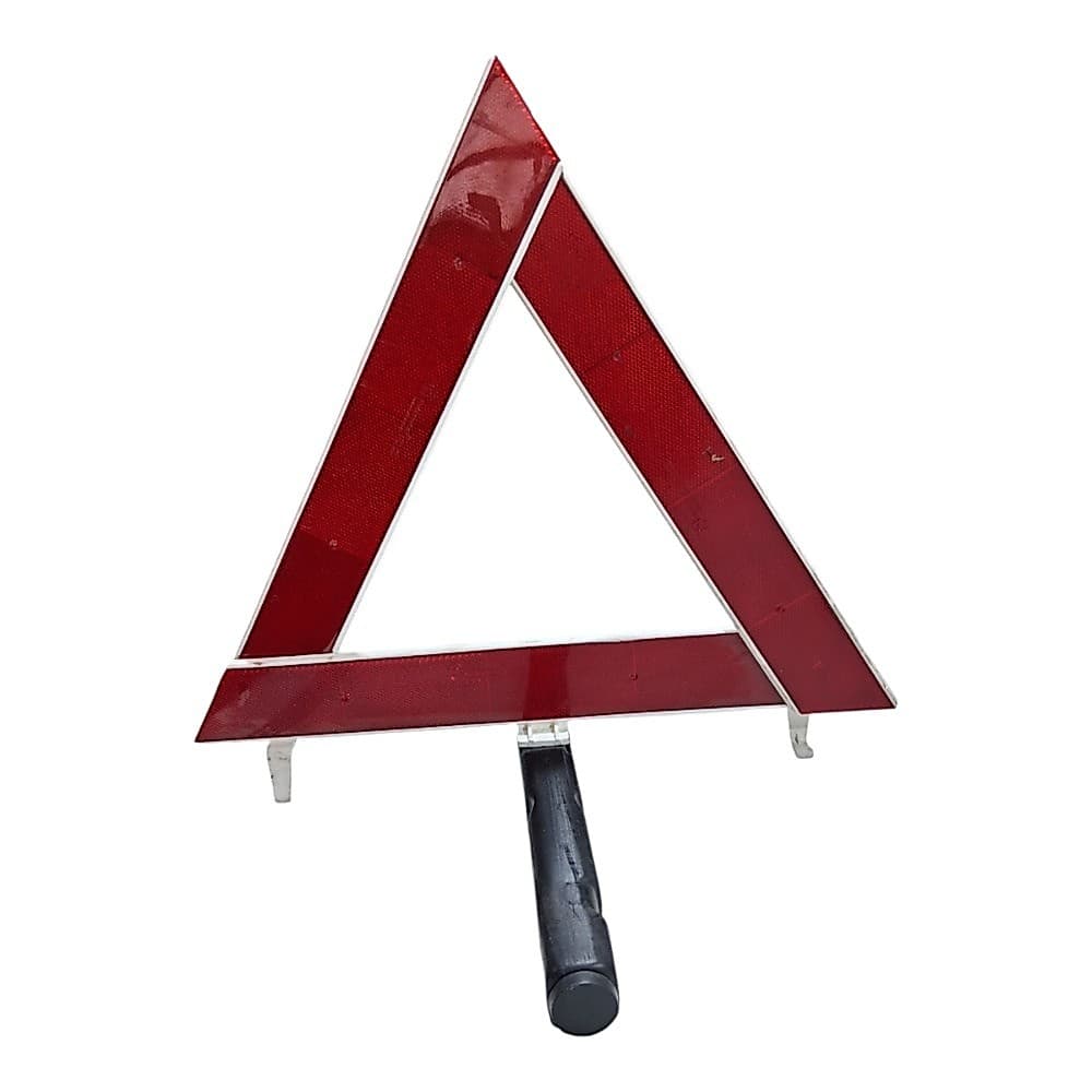 Triangulo De Sinalização Base Peso Refletor Segurança Alerta