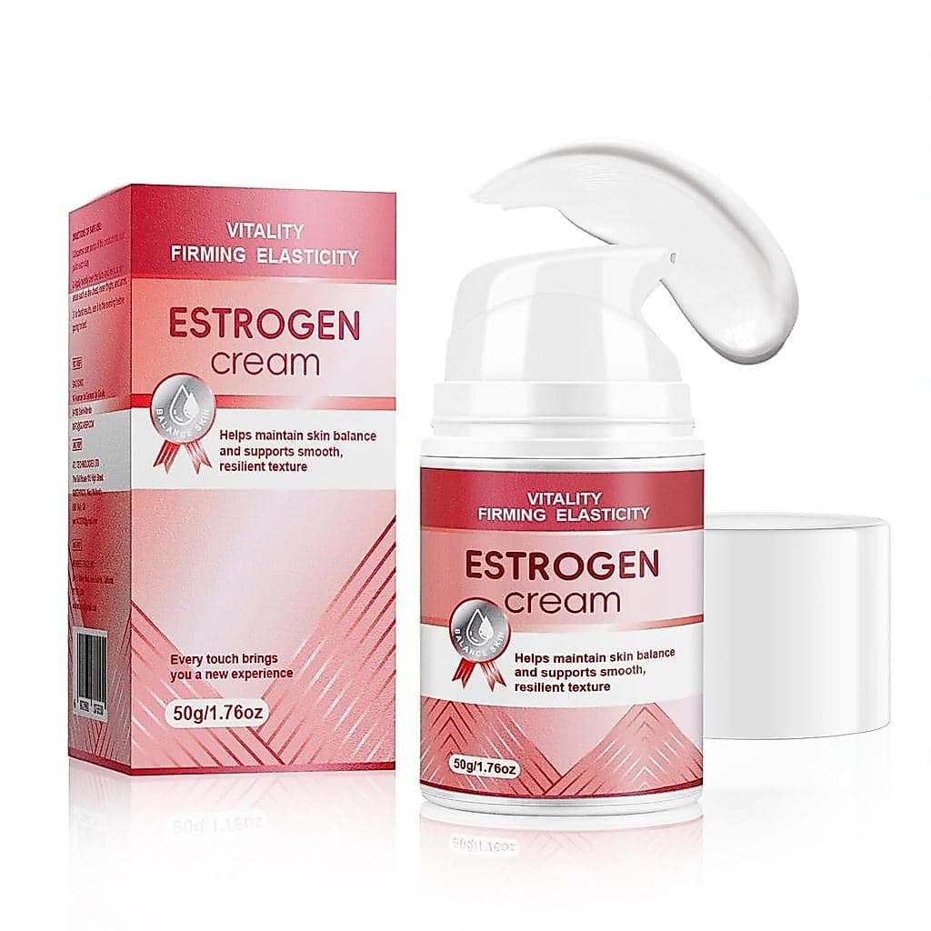 Creme de Estrogênio, Creme Facial de Estradiol – Creme hidratante contendo peptídeos de origem vegetal, fórmula não oleo