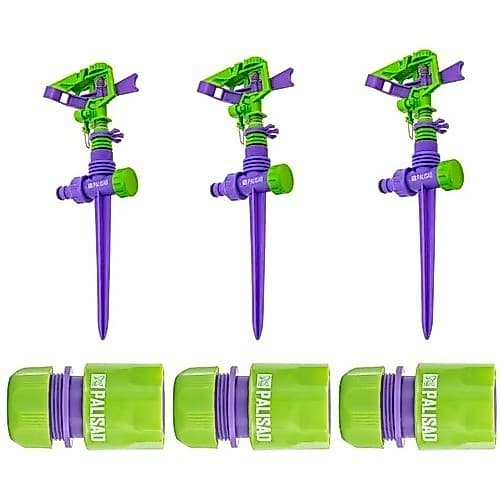 Kit 03 Irrigador Setorial Tipo Espiga +3 Conec. Mang.palisad