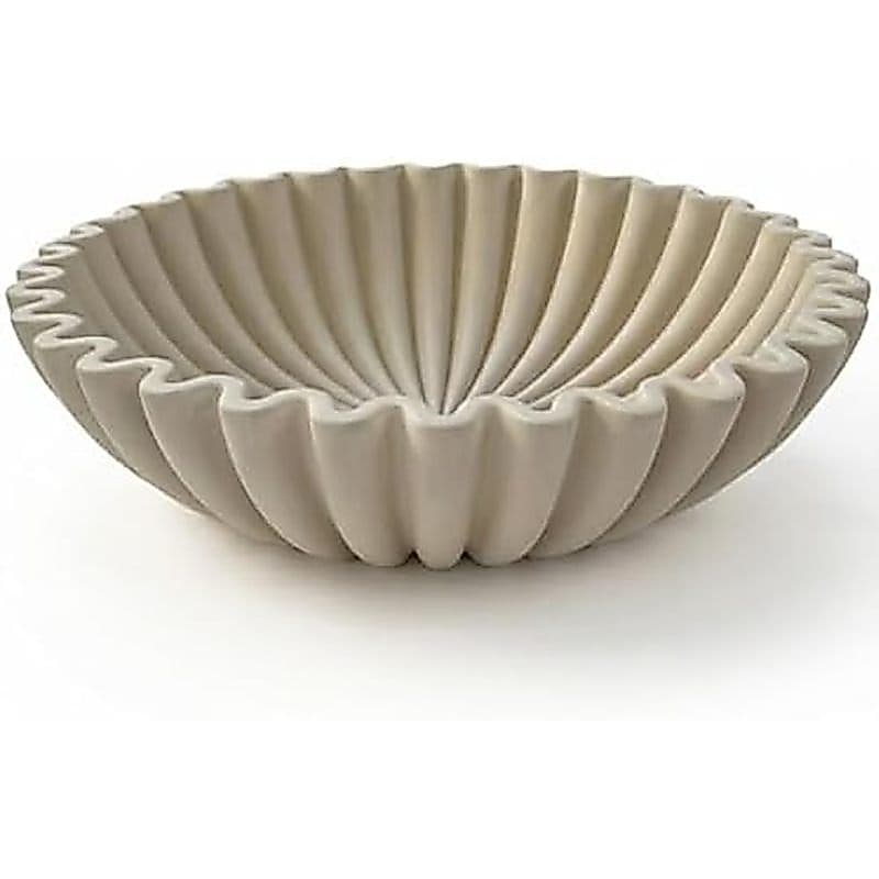 Tigela Decorativa De Concreto Oakooa-De Decoração De Casa Moderna Orgânica-Objetos Decorativos Frutas De Cimento -