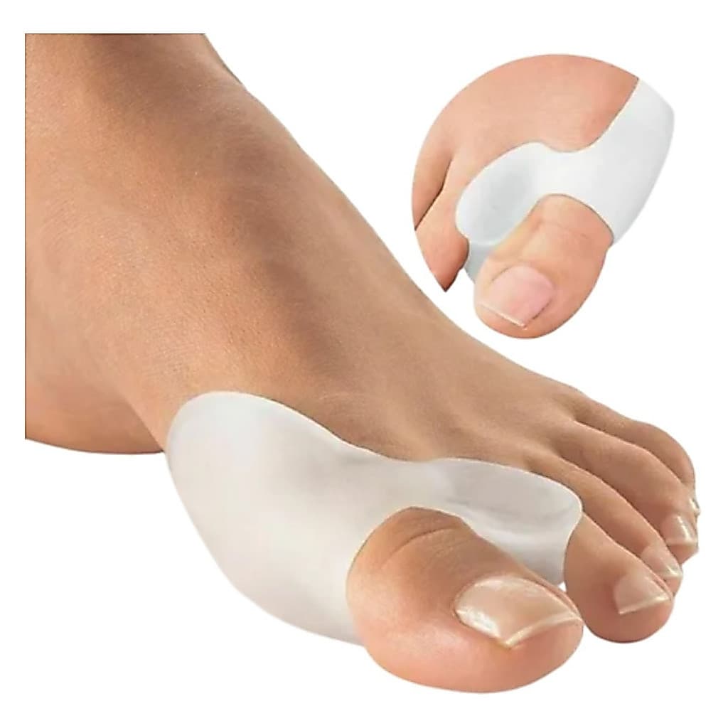 Protetor De Joanete Corretor Dedo Torto Ortopédico de Silicone Gel Par Pés Hallux Valgus Ortopedico