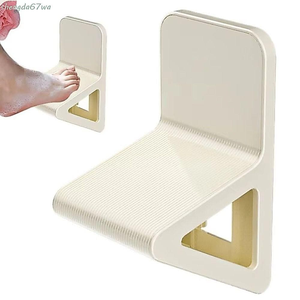 SHENGDA Descanso Para Pés De Chuveiro , Pedal Retrátil Montado Na Parede Banheiro , Pedestal Antiderrapante Apoio Os Do