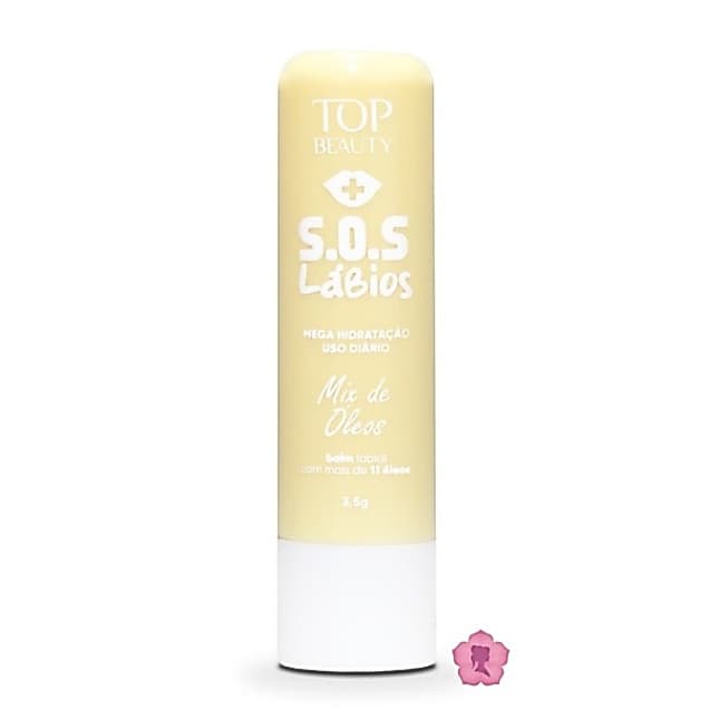 Sos Labios Balm Labial Mix de Oleos Hidratação Profunda Top Beauty