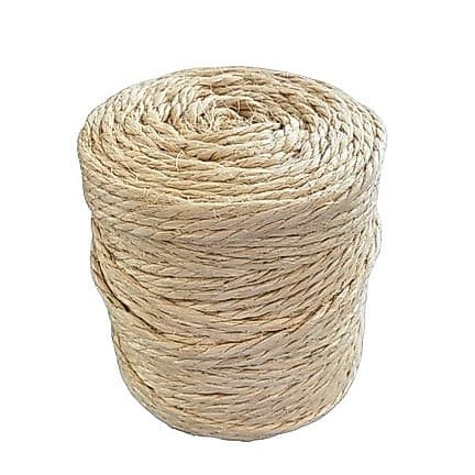 Corda Fio de Sisal 6mm - 65 Mts Para Artesanato em Geral Arranhador de Gato Corda Naval