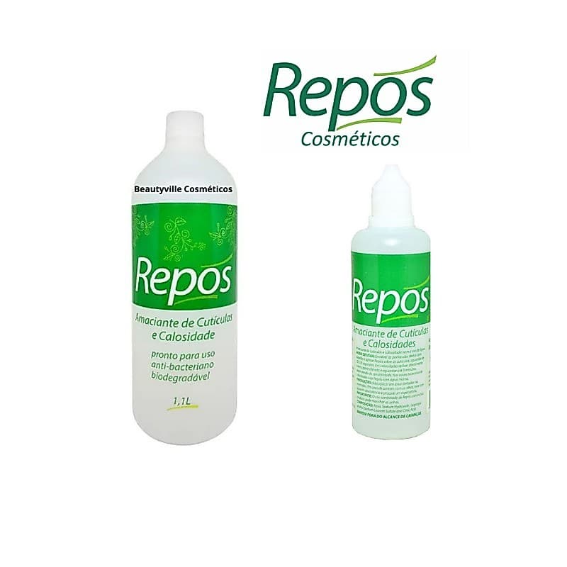 Repos Amaciante Emoliente Calosidades 1,1 Lts + Amolecedor Cuticulas e Calos 150ml Repos