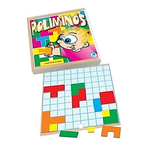 Jogo Pedagógico Poliminós Em Madeira - Simque
