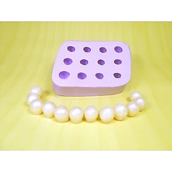Forma de Silicone Perola Mini 12Cav. Ib-393 (Molde de Silicone para Sabonete)