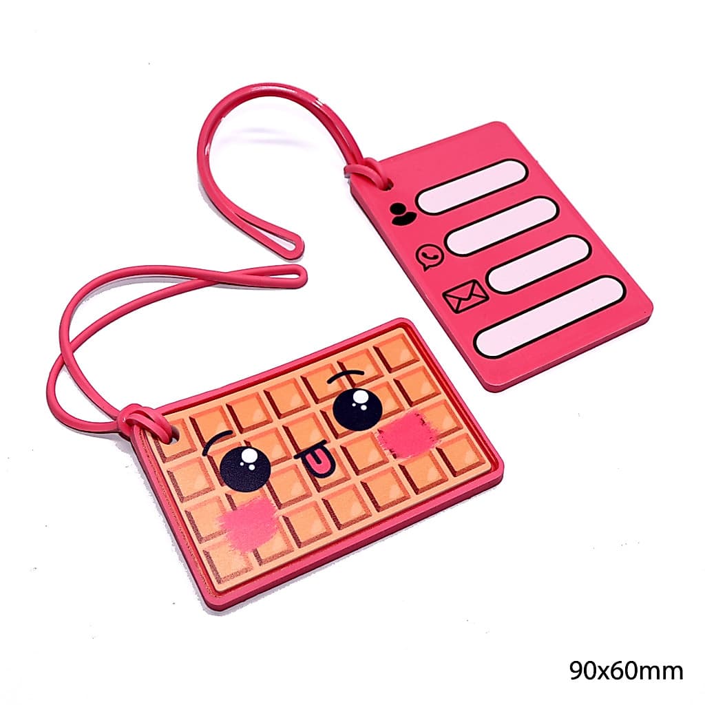 TAG DE MALA E MOCHILA WAFFLES