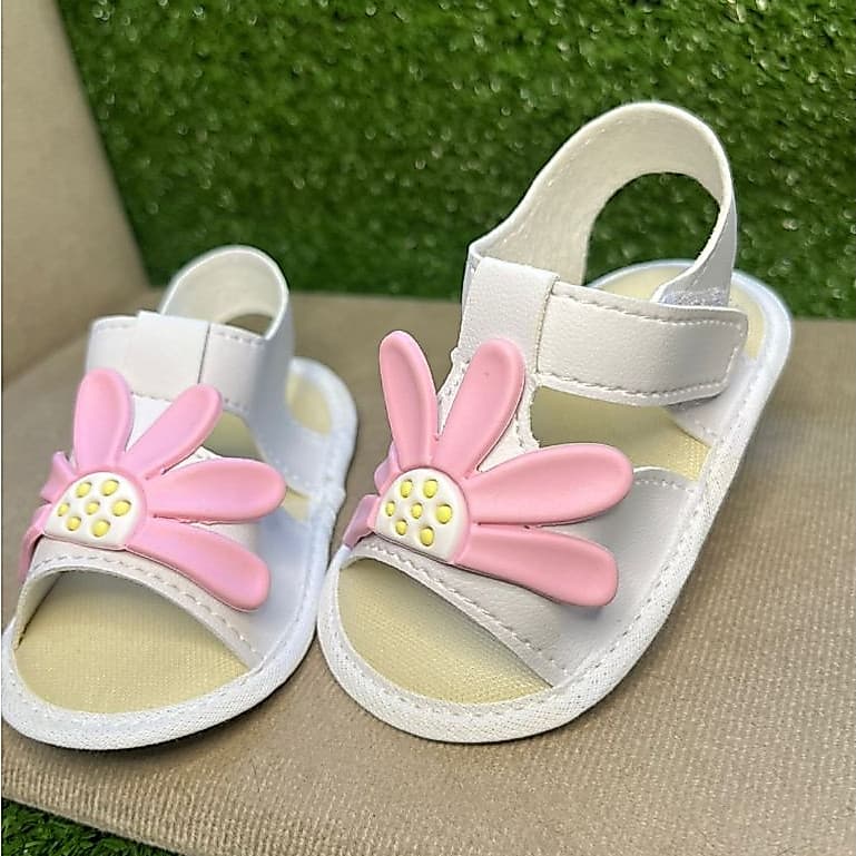 SANDALIA DE BEBE MENINA MEIA MARGARIDA RECEM NASCIDO INFANTIL