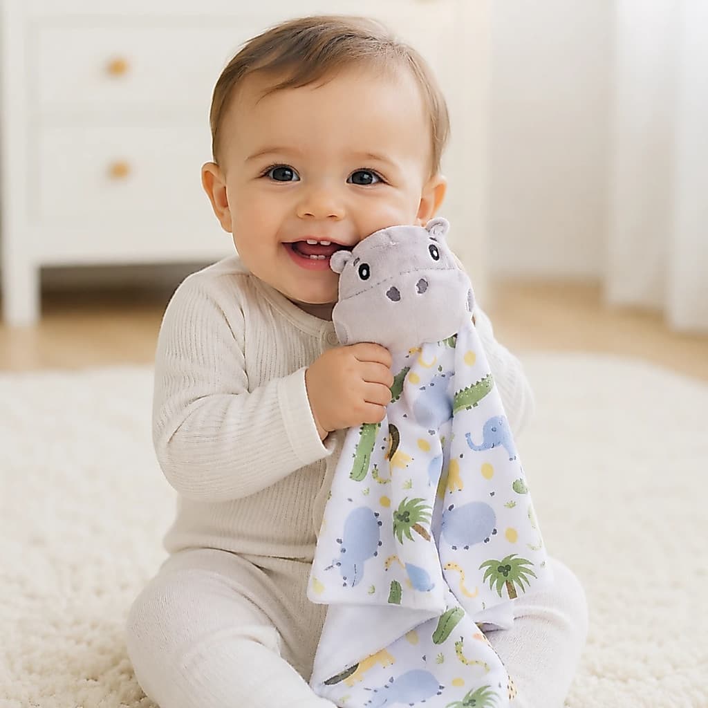 Naninha Para Bebe Com Prendedor de Chupeta E Bichinhos De Pelúcia Cheirinho Para Dormir Menino Menina Unisex Infantil