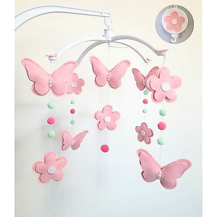 Móbile de Berço Borboleta Flor Borboletas Flores