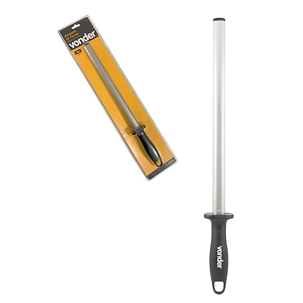 Afiador Amolador De Facas Chaira Aço 30cm Vonder