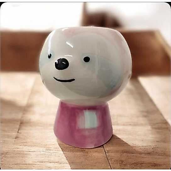 Cachepot Bicho Preguiça Porcelana Vasinho Animal 12CM