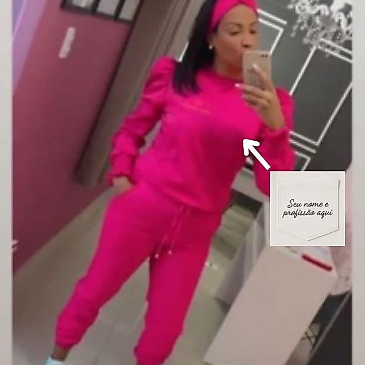 Scrub / Pijama Cirurgico Manga comprida princesa com punho de elastico + BORDADO NOME E PROFISSÃO INCLUSO