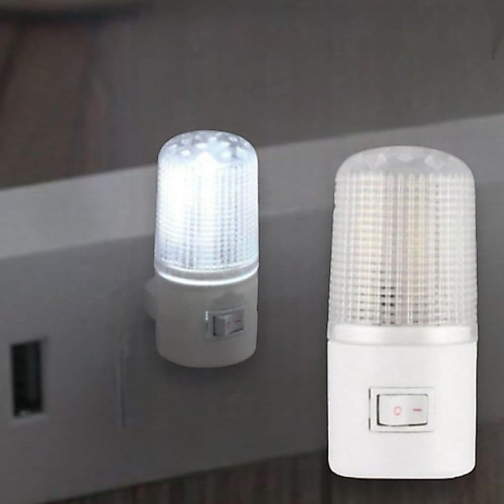 Luminárias tomada Mini Luz Abajur De Tomada P/interiores Lâmpada Noturna Led Bivolt Branco