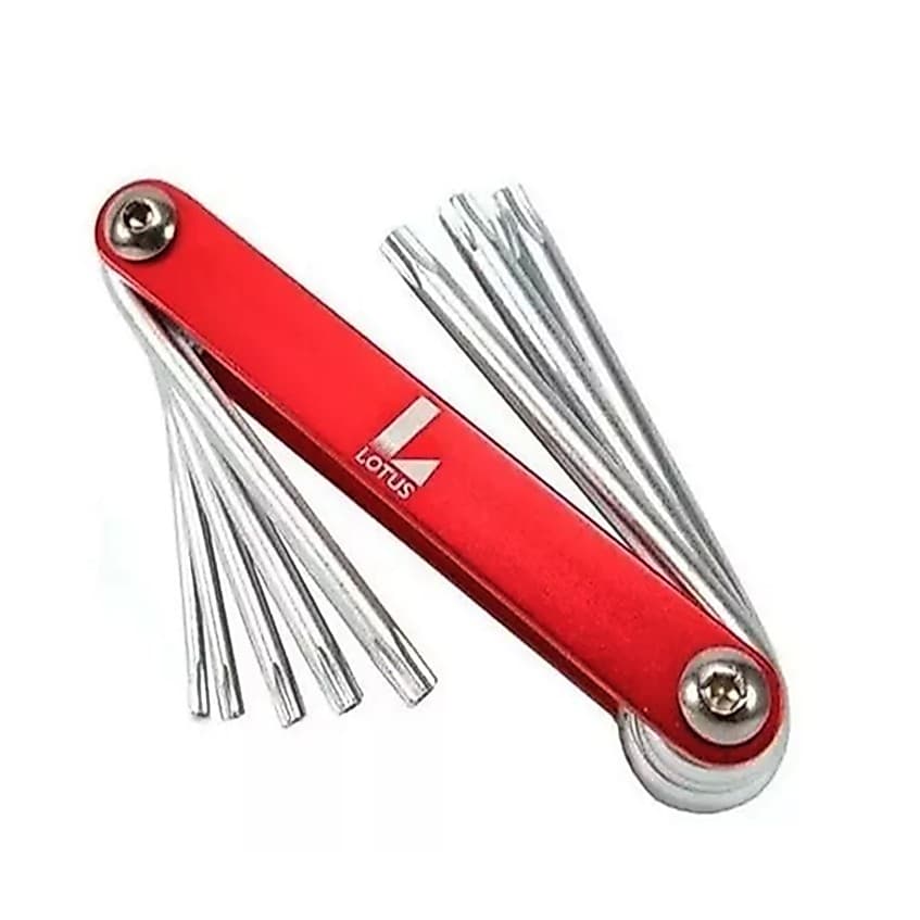 Jogo Chave Torx Com Furo Canivete T9 A T40 Aço Cromo Vanádio