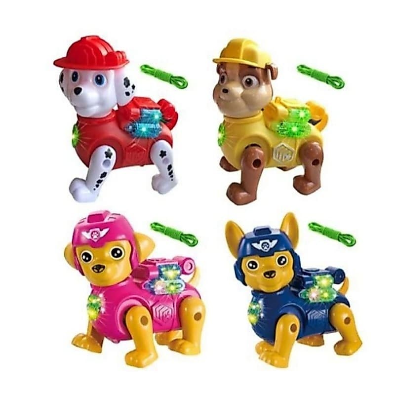 Cachorro Patrulha Canina - Cachorrinho Robô - Com Luz e Movimento - A Pilha
