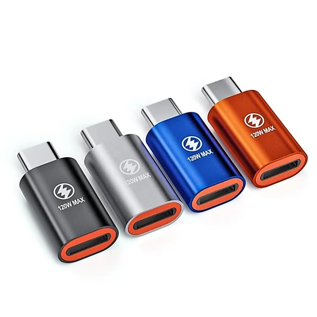 Cabo Adaptador OTG Tipo C Macho x Iphone Fêmea 120W Max USB 3.0/V8
