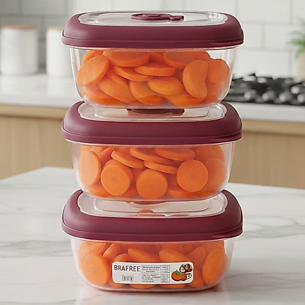 Pote Plástico Marmita 530ml Quadrado Hermético Sanremo Freezer Microondas Livre BPA