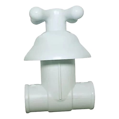 Registro Pressão Soldável Com Canopla 20mm / 25mm Branco Viqua 20mm