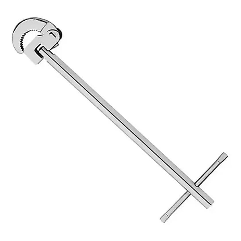 Chave Grifo Lavatório Torneiras 11 Pol Ponta Articulada 28cm Cromado