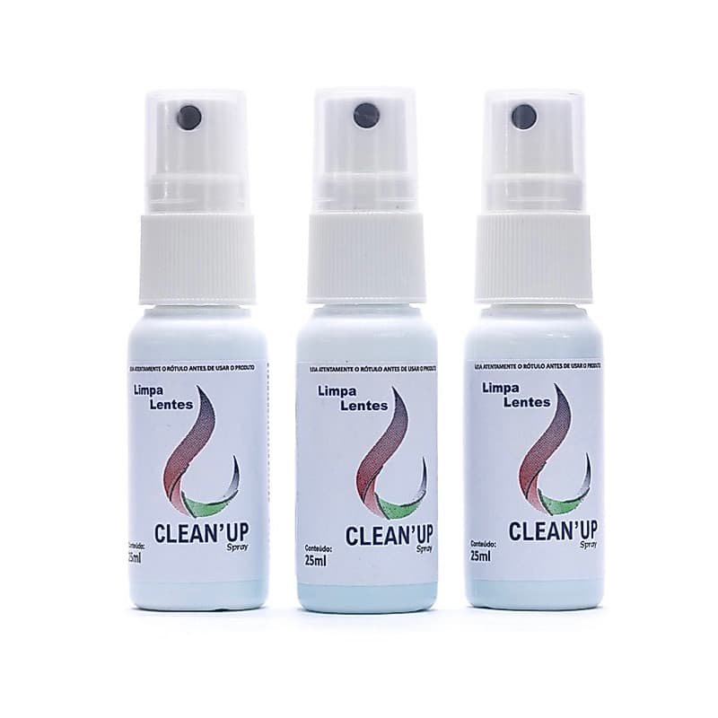 Kit 3 Limpa Lentes 25ml Oculos Telas Led Lcd Plasma Celular