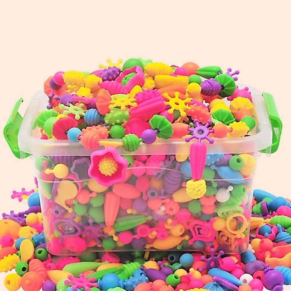 NEXMO 108/188/308pcs Snap Pop Beads Kits , Seguro Colorido DIY Artesanal Frisado Kit Brinquedo , Educacional