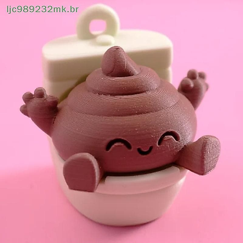 [MYBR] Decoração De Banheiro Happy Poop Ornamentos Decorativos Criativos Com Impressão 3D [WELL]