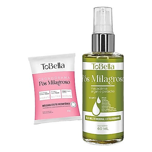 Tobella Óleo Capilar Pós Milagroso Macadamia Argan Pistache