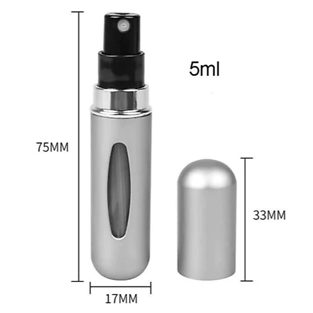KIT 4 Pcs Porta Perfume Recarregavel Portatil Spray 5ml