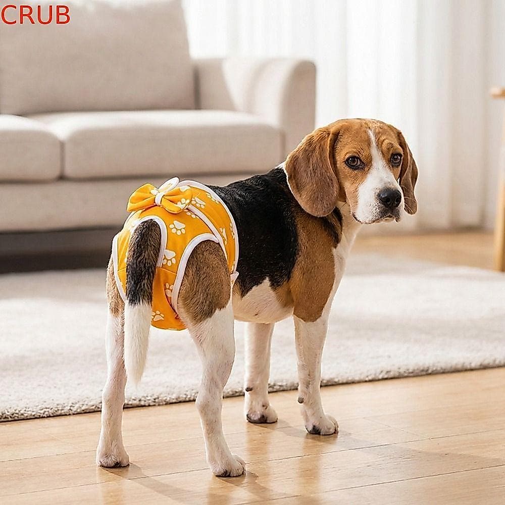 Fralda Para Cães  , Calcinha Sanitária Respirável Ajustável , Calças Menstruais Laváveis Com Padrão De Cachorro