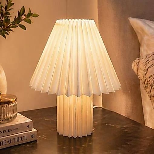 Abajur Origami Luminária de Mesa Decorativa 110V/220V – Luz Aconchegante para Quarto, Sala e Escritório