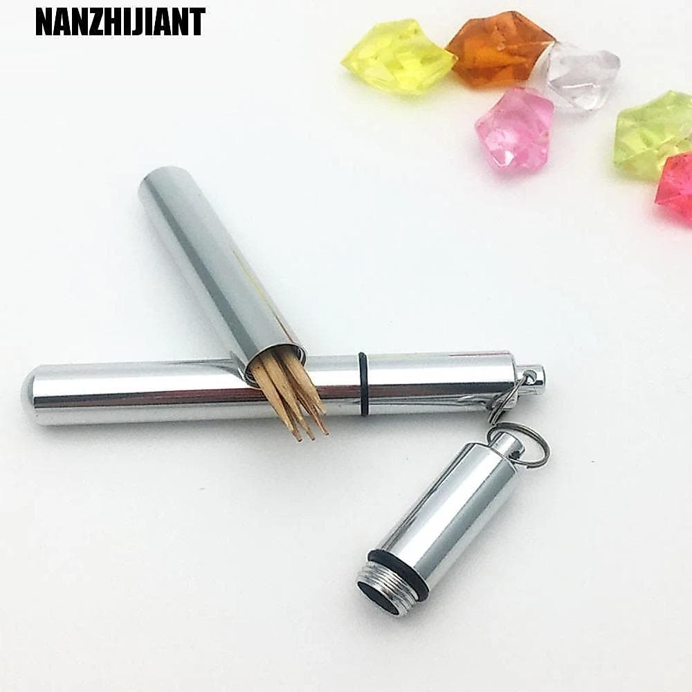 Recipiente De Palito NANZHIJIANT , Frasco De Comprimidos À Prova D'água De Alumínio , Suporte De Agulha De Costura De Pr