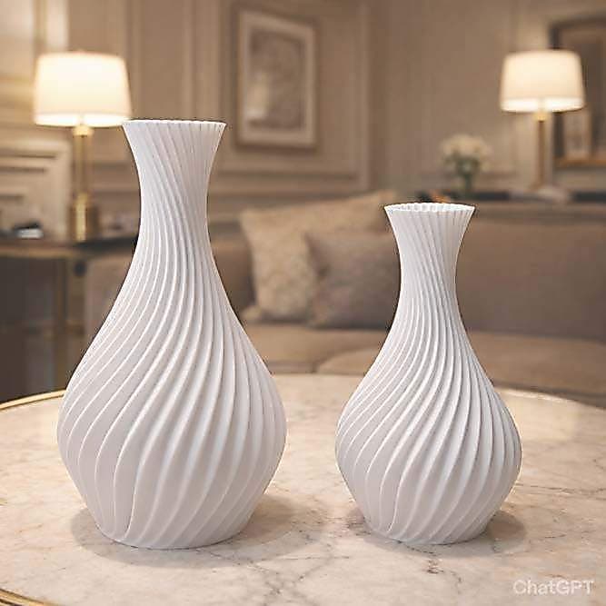 Vaso Espiral - 2 Unidades - Kit: 15cm e 18cm