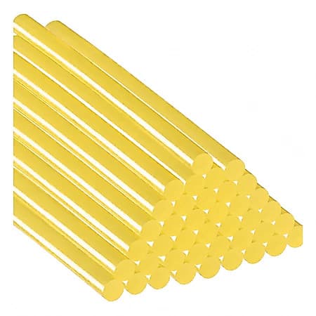 Bastão Cola Quente Refil Amarela Fina 7mm ou Grossa 11mm Grande 30cm pacote 1kg Classe