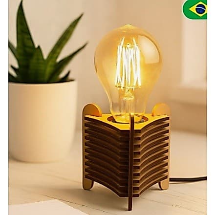 Luminaria de Mesa Box Stylle Circle Abajur corte laser retro vintage Skyshow®