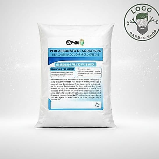 Percarbonato de Sódio Puro Opções kg 2kg 3kg Limpeza Roupas Brancas Tira Manchas